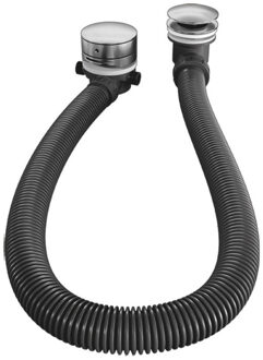 Brauer Badafvoer met Overloop Badvulcombinatie Brauer Chrome Edition Geborsteld Chroom Brauer