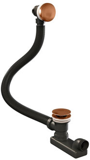 Brauer Badafvoer met Overloop Brauer Copper Edition Geborsteld Koper