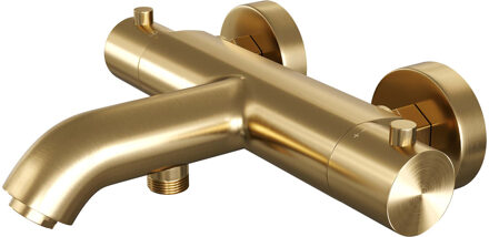 Brauer Badkraan Thermostatisch Brauer Gold Edition Geborsteld Goud Brauer