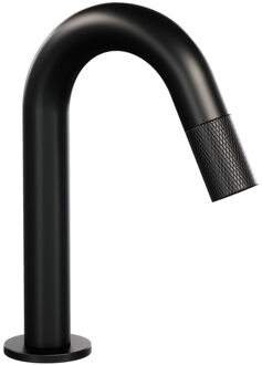 Brauer Black Carving Fonteinkraan - opbouw - 12.1cm uitloop - Zwart mat 5-S-321