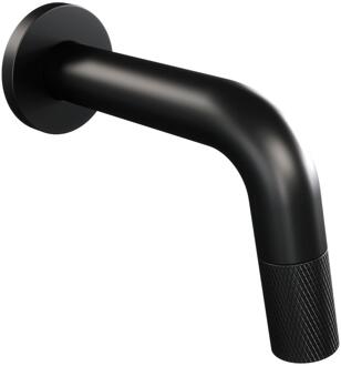 Brauer Black Carving Inbouw Fonteinkraan Mat Zwart - Inkortbaar