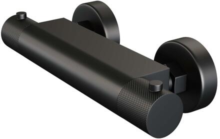 Brauer Black Carving - Opbouw Douche Thermostaatkraan - Mat Zwart