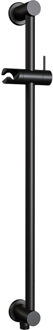 Brauer Black Edition Glijstang 70cm met geintergreerde wandaansluitbocht en glijstuk zwart mat