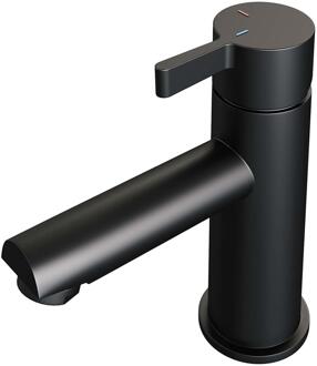 Brauer Black Edition Lage Opbouw Wastafelmengkraan Model E Mat Zwart