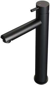 Brauer Black Edition Verhoogde Opbouw Wastafelmengkraan Model B Mat Zwart