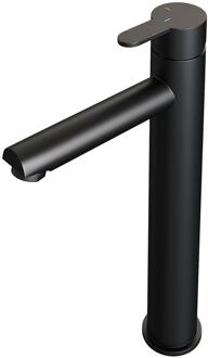 Brauer Black Edition Verhoogde Opbouw Wastafelmengkraan Model D Mat Zwart