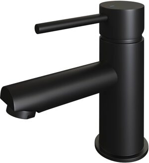 Brauer Black Edition wastafelkraan - hendel 1 - mat zwart