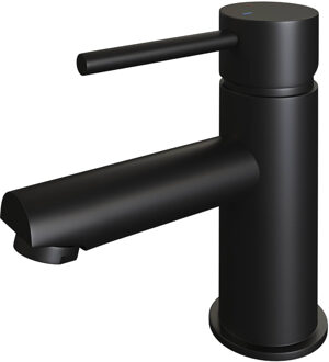 Brauer Black Edition wastafelkraan - hendel 1 - mat zwart