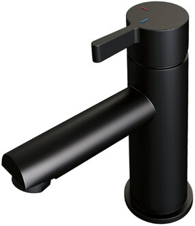 Brauer Black edition wastafelkraan opbouw met type HD1 greep ColdStart mat zwart