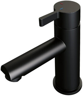 Brauer Black edition wastafelkraan opbouw met type HD1 greep ColdStart mat zwart