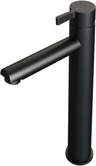 Brauer Black edition wastafelkraan opbouw verhoogd met type HD1 greep ColdStart mat zwart