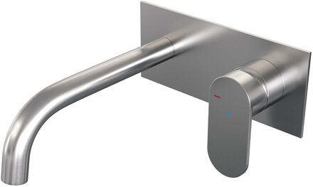 Brauer Brushed Edition inbouwwastafelkraan type B3 greep met inbouwdeel ColdStart geborsteld nikkel PVD