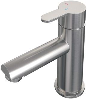 Brauer Brushed Edition Lage Opbouw Wastafelmengkraan Model D RVS Geborsteld PVD