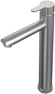 Brauer Brushed Edition Verhoogde Opbouw Wastafelmengkraan Model D RVS Geborsteld PVD