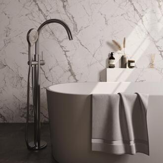 Brauer Brushed Edition Vrijstaande Vrijstaand Badmengkraan - met 3 Standen Handdouche - Doucheslang - Rvs Geborsteld Pvd