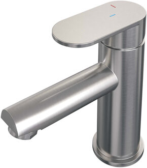 Brauer Brushed Edition wastafelkraan opbouw met type HD3 greep ColdStart geborsteld rvs PVD