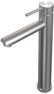 Brauer Brushed Edition wastafelkraan verhoogd - hendel 1 - geborsteld nikkel PVD