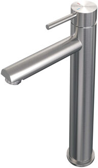 Brauer Brushed Edition wastafelkraan verhoogd - hendel 1 - geborsteld nikkel PVD
