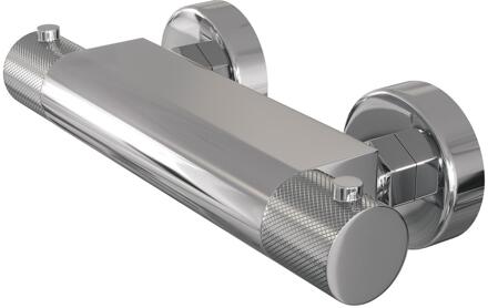 Brauer Chrome Carving - Opbouw Douche Thermostaatkraan - Chroom
