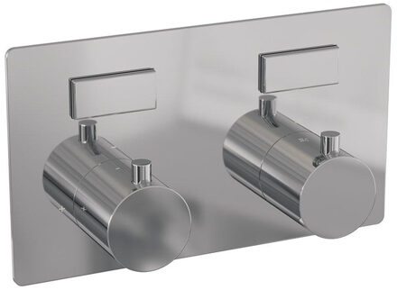 Brauer Chrome Edition - 2 functies - inbouwthermostaat - met inbouwdeel - drukknoppen - in/afbouwdelen - chroom 5-CE-155
