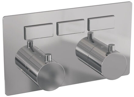 Brauer Chrome Edition - 3 functies - inbouwthermostaat - drukknoppen - in/afbouwdelen - chroom 5-CE-156