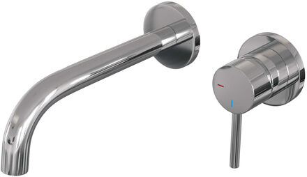 Brauer Chrome Edition inbouw wastafelkraan - hendel 1 - chroom