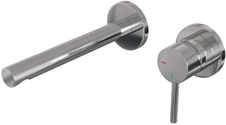 Brauer Chrome Edition inbouw wastafelkraan I-model - hendel 1 - chroom