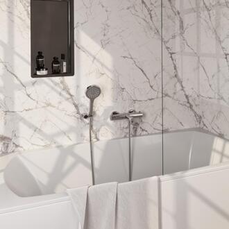 Brauer Chrome Edition Opbouw Baddouche Thermostaatkraan - Wandhouder - 3 stand - Doucheslang - Handdouche - Chroom