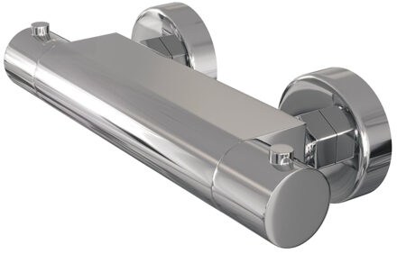Brauer Chrome Edition Thermostaatkraan opbouw - 2 gladde knoppen - chroom 5-CE-234