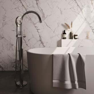 Brauer Chrome Edition Vrijstaande Vrijstaand Badmengkraan - met 3 Standen Handdouche - Doucheslang - Chroom