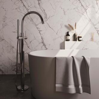 Brauer Chrome Edition Vrijstaande Vrijstaand Badmengkraan - met Staaf Handdouche - Doucheslang - Chroom