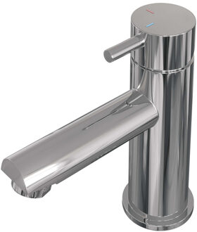 Brauer Chrome Edition wastafelmengkraan met type HD5 greep opbouw ColdStart gepolijst chroom
