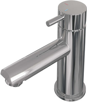 Brauer Chrome Edition wastafelmengkraan met type HD5 greep opbouw ColdStart gepolijst chroom