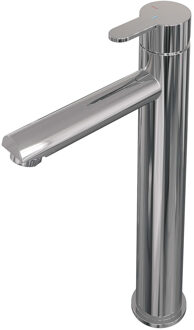 Brauer Chrome Edition wastafelmengkraan verhoogd met type HD4 greep opbouw ColdStart gepolijst chroom