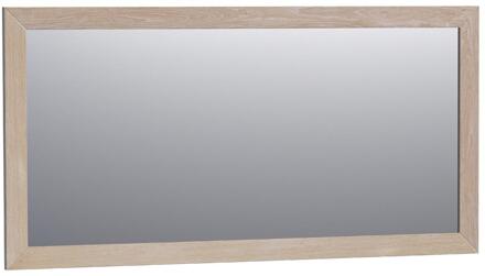 Brauer Citrine Spiegel - 140 cm - Rechthoekig - Lamellen - Eiken Wit Frame