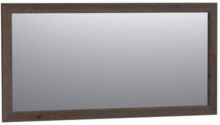 Brauer Citrine Spiegel - 140 cm - Rechthoekig - Lamellen - Eiken Zwart Frame