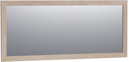 Brauer Citrine Spiegel - 160 cm - Rechthoekig - Lamellen - Eiken Wit Frame