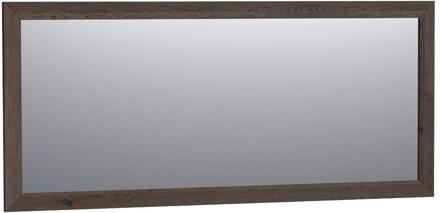 Brauer Citrine Spiegel - 160 cm - Rechthoekig - Lamellen - Eiken Zwart Frame