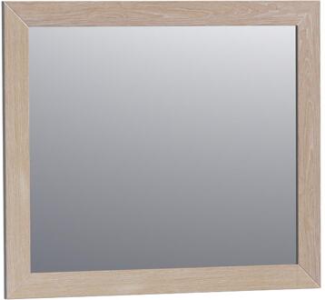 Brauer Citrine Spiegel - 80 cm - Rechthoekig - Lamellen - Eiken Wit Frame