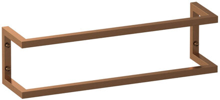 Brauer Combi Handdoekrek - 60x15x15cm - horizontaal/verticaal - geborsteld koper AE-HBA60GK Koper geborsteld