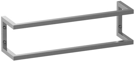 Brauer Combi Handdoekrek - 60x15x15cm - horizontaal/verticaal - geborsteld RVS AE-HBA60NG Rvs geborsteld