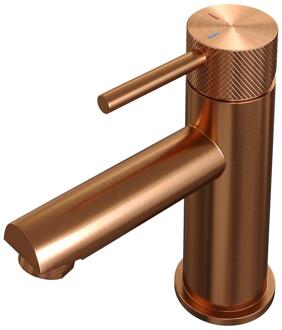 Brauer Copper Carving Lage Opbouw Wastafelmengkraan Model A Koper Geborsteld PVD