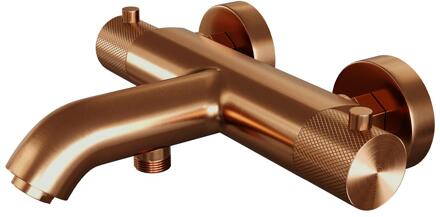 Brauer Copper Carving - Opbouw Baddouche Thermostaatkraan - Koper Geborsteld PVD