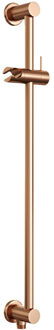 Brauer Copper Edition Glijstang 70cm met geintergreerde wandaansluitbocht en glijstuk geborsteld koper PVD