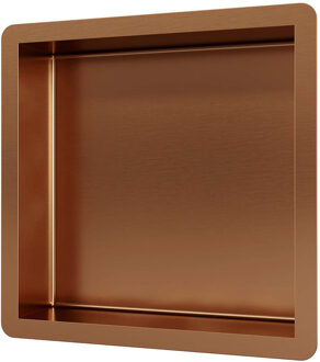 Brauer Copper Edition inbouw nis 30x30 cm geborsteld koper PVD