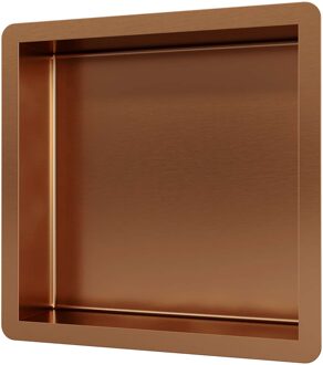 Brauer Copper Edition inbouw nis 30x30 cm geborsteld koper PVD