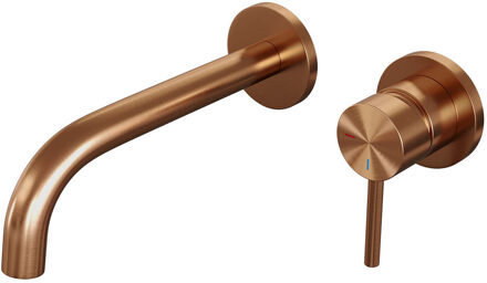 Brauer Copper Edition inbouw wastafelkraan - hendel 1 - geborsteld koper PVD