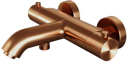 Brauer Copper Edition - Opbouw Baddouche Thermostaatkraan - Koper Geborsteld PVD