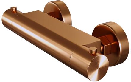 Brauer Copper Edition - Opbouw Douche Thermostaatkraan - Koper Geborsteld PVD