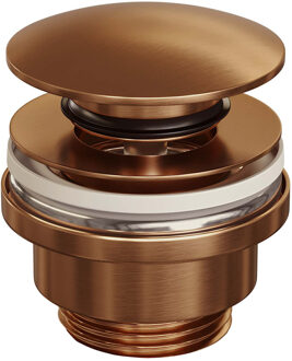 Brauer Copper Edition pop-up klikplug geborsteld koper PVD